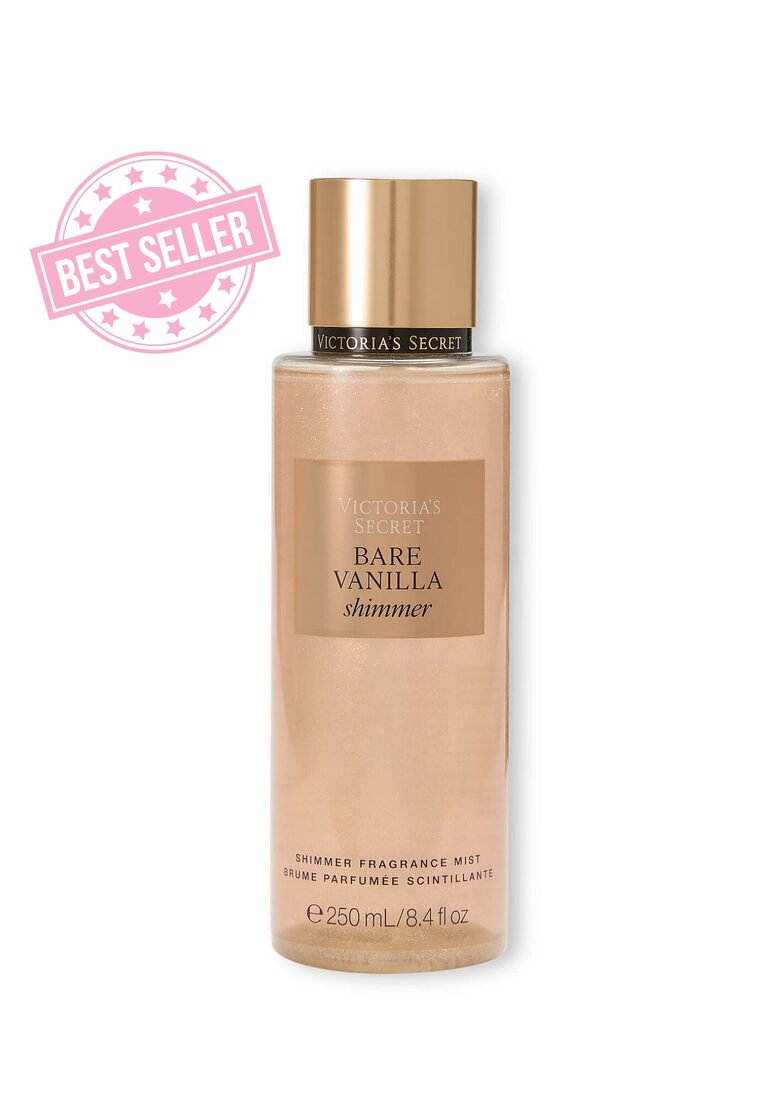 Victoria’s Secret Shimmer Bare vanilla parfimēts ķermeņa sprejs ar spīdumiem